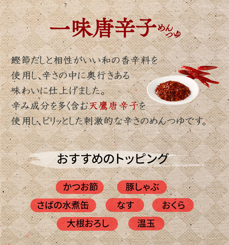 和の旨辛めんつゆセット