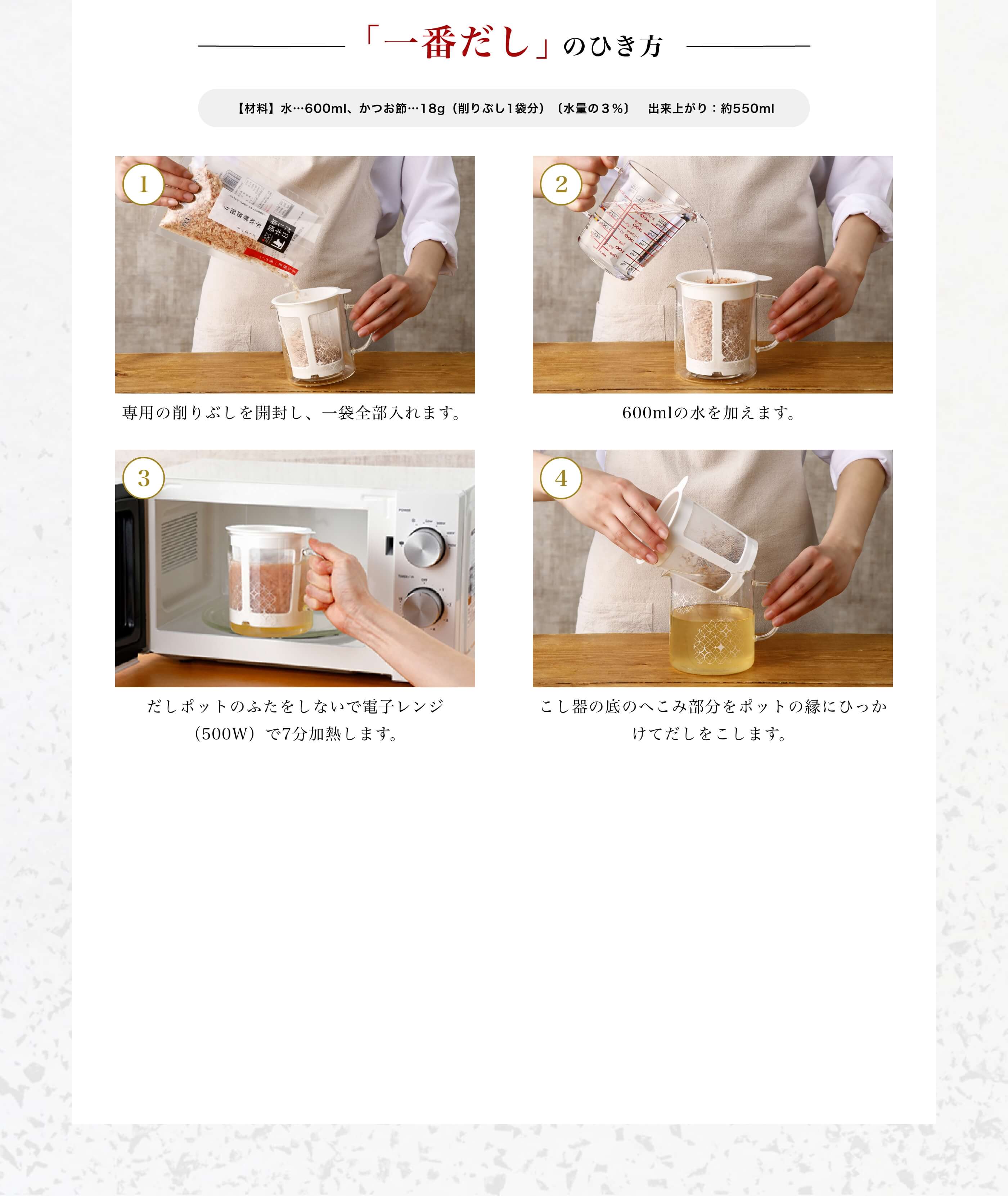 「一番だし」のひき方