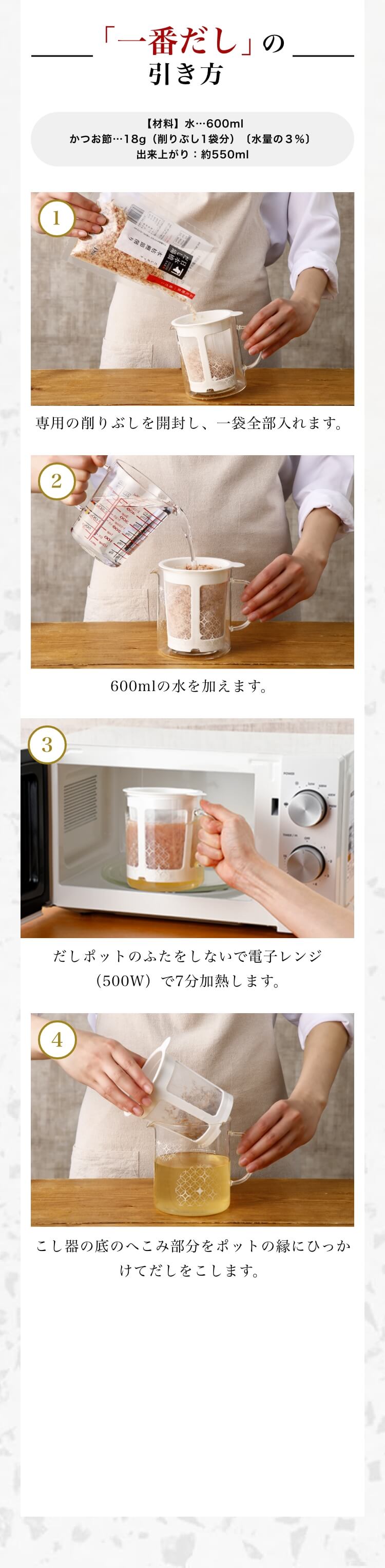 「一番だし」のひき方