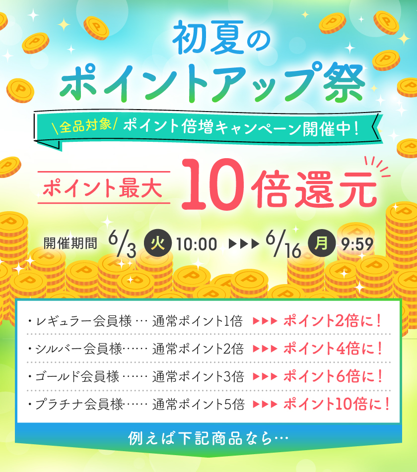 初夏のポイントアップ祭