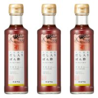 本枯鰹節だし入り ぽん酢 200ml×3本セット