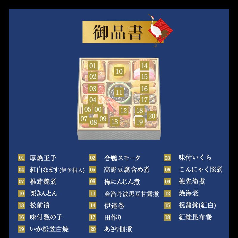 おせち【和の華(なごみのはな)一段重(一人前)】